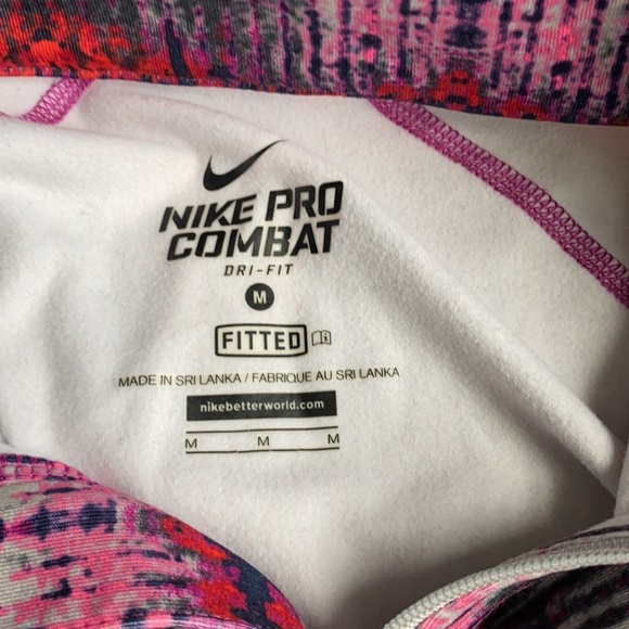 Nike Pro Combat Fitted Quarter Zip Pullover M - Picture 5 of 6
